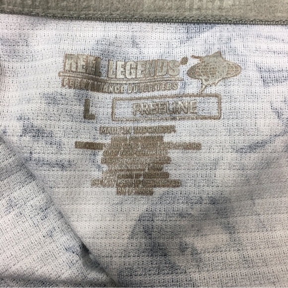 REEL LEGENDS Freeline Shirt Long Sleeve Shells Tie Dye UPF 30 Quick Dry Large - Picture 5 of 10